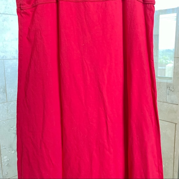 Vintage L.E.I. red 100% cotton spaghetti strap maxi sleepwear dress - Picture 8 of 10